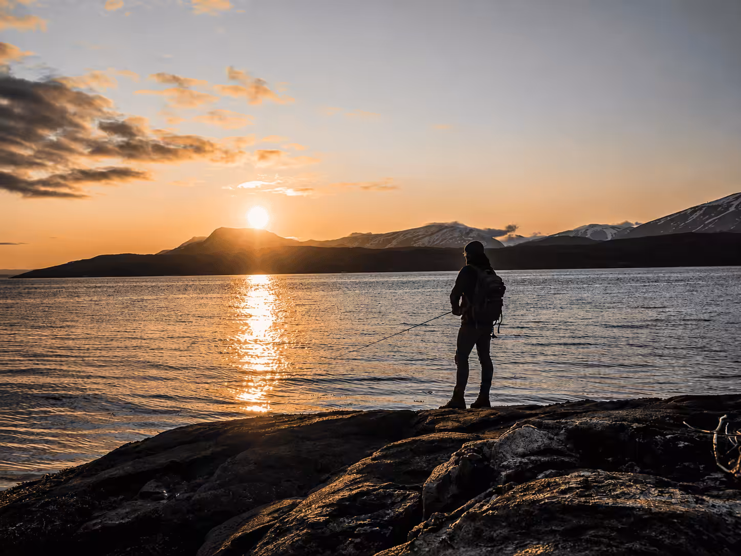 Fishing in the fjord near Malangen Arctic Experience